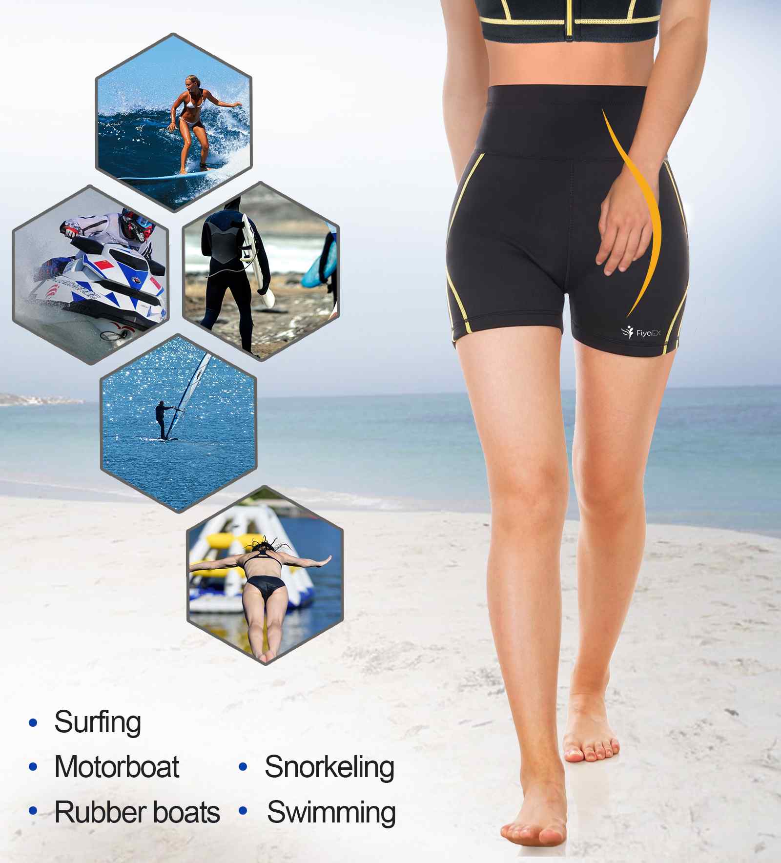 Fashion Fitness Neoprene Aquatic Sportswear Set