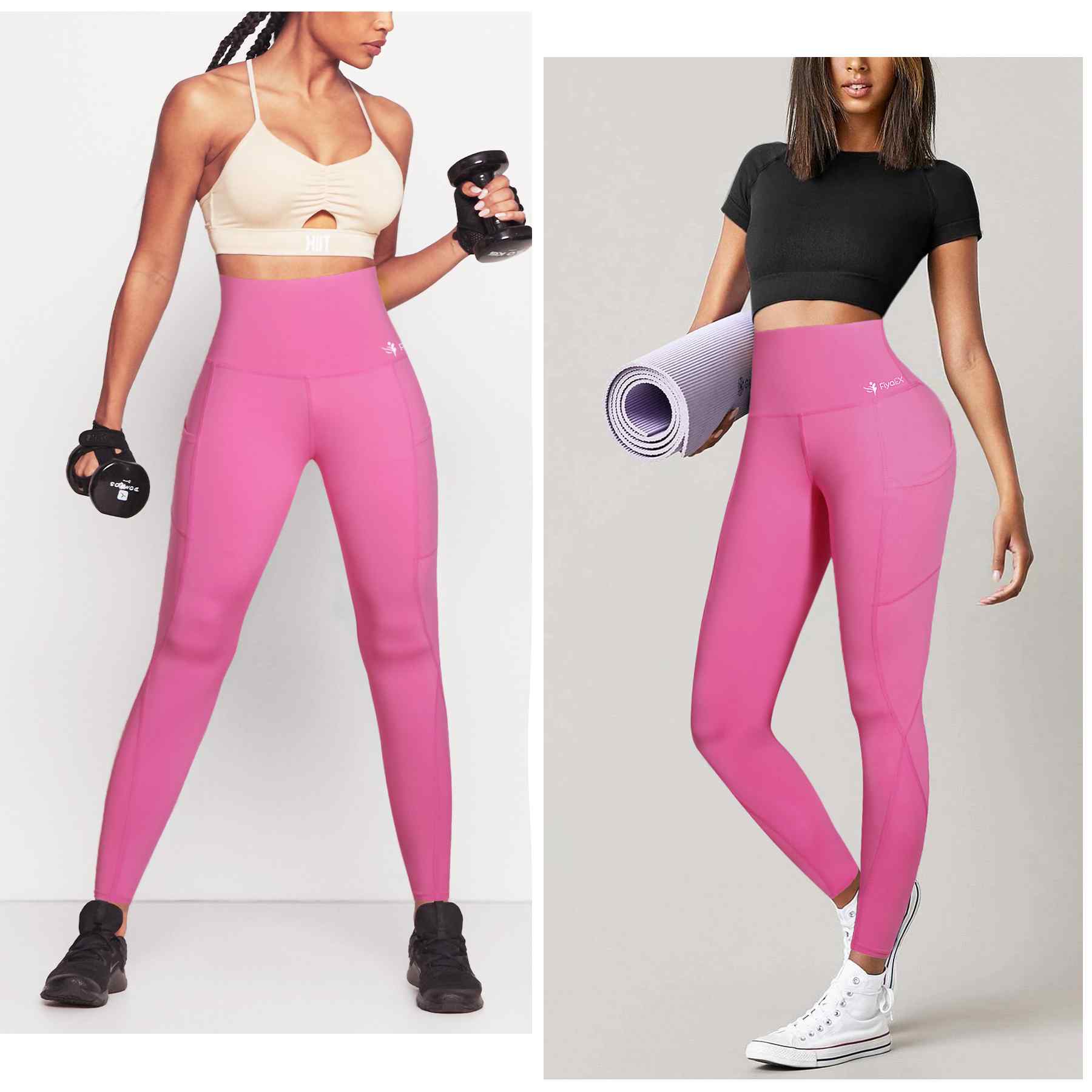 Pxiakgy yoga pants women Fashion Tie-Dye Women's Wear Casual Yoga Yoga  Seamless Pants Shorts Yoga Sports Yoga Pants shorts for women Pink + S